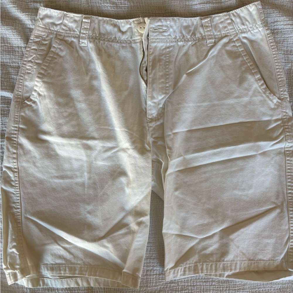 Men's White Casual Shorts